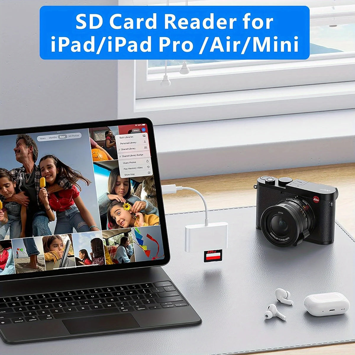 USB C to SD/TF Memory Card Reader, 3-In-1 USB C Card Read Compatible with Iphone 15 Pro Ipad Mac Macbook Laptop Android,Pc & Acc