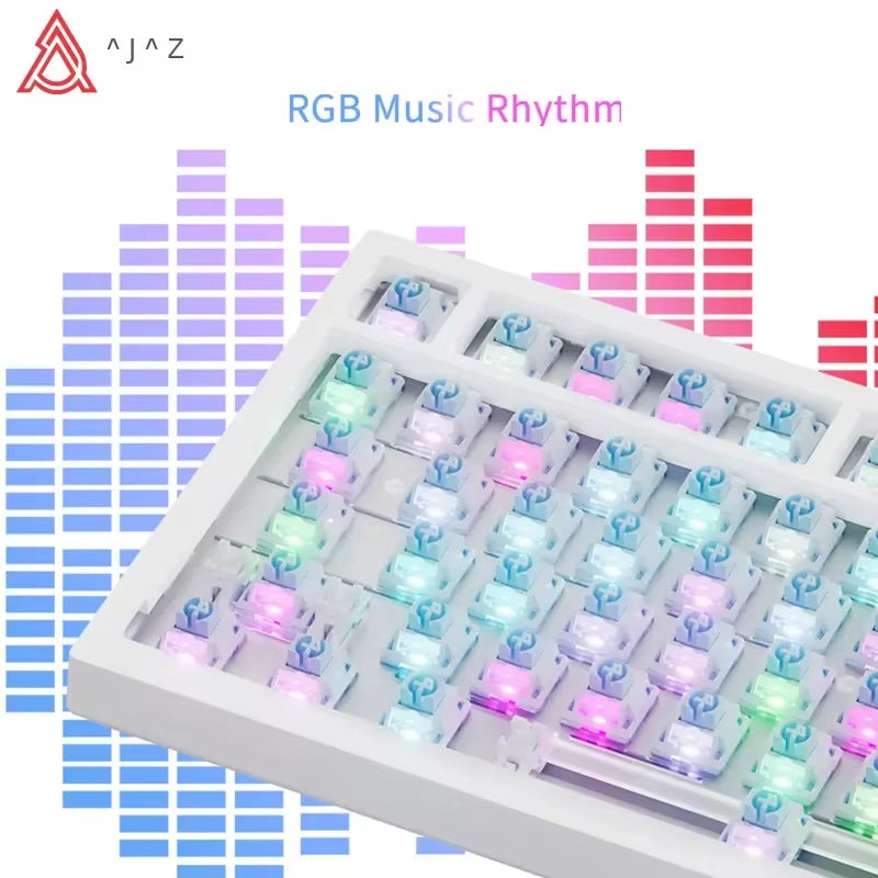 AK820 / Ak820Pro Gaming Mechanical Keyboard 75% 82 Keys Wired Single Mode/Bluetooth Wireless Gamer Keyboard for Laptop PC