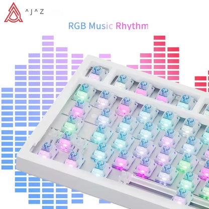 AK820 / Ak820Pro Gaming Mechanical Keyboard 75% 82 Keys Wired Single Mode/Bluetooth Wireless Gamer Keyboard for Laptop PC