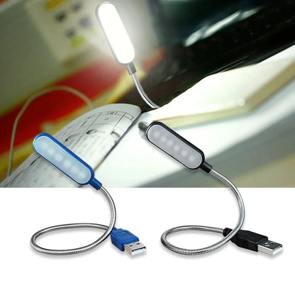 1PC Mini USB LED Light Book Light Flexible Reading Lamp Portable Night Light for Power Bank Laptop Notebook PC Computer