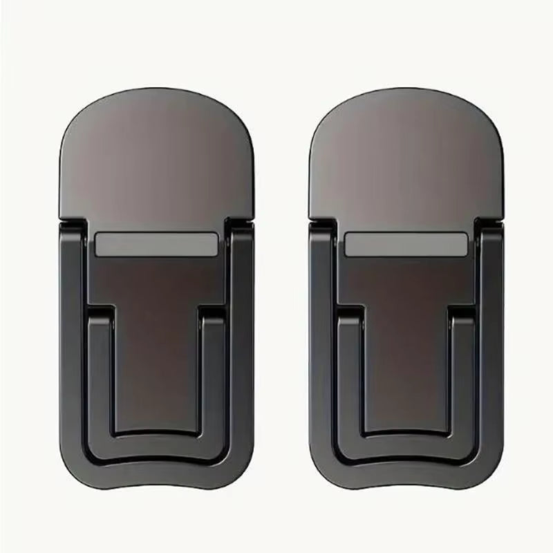 2PCS Mini Foldable Laptop Stand Portable Computer Keyboard Riser with 2 Adjustable Angles Self-Adhesive Invisible Notebook Stand