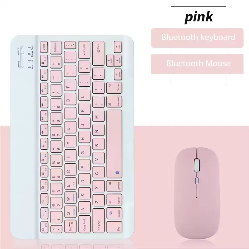New 10-Inch Mobile Phone Pad Universal Wireless Bluetooth Keyboard Mouse Mute Control Keyboard Convenient Mini Mouse Keyboard