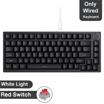 AK820 / Ak820Pro Gaming Mechanical Keyboard 75% 82 Keys Wired Single Mode/Bluetooth Wireless Gamer Keyboard for Laptop PC