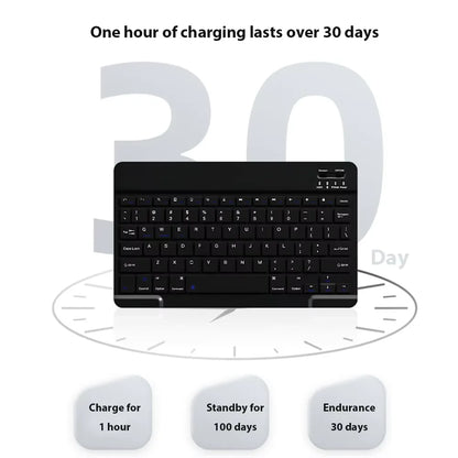 New 10-Inch Mobile Phone Pad Universal Wireless Bluetooth Keyboard Mouse Mute Control Keyboard Convenient Mini Mouse Keyboard