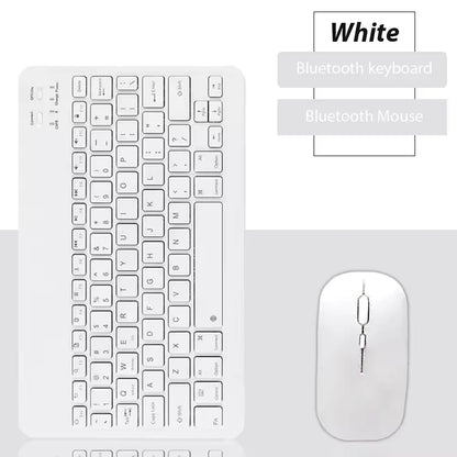 New 10-Inch Mobile Phone Pad Universal Wireless Bluetooth Keyboard Mouse Mute Control Keyboard Convenient Mini Mouse Keyboard