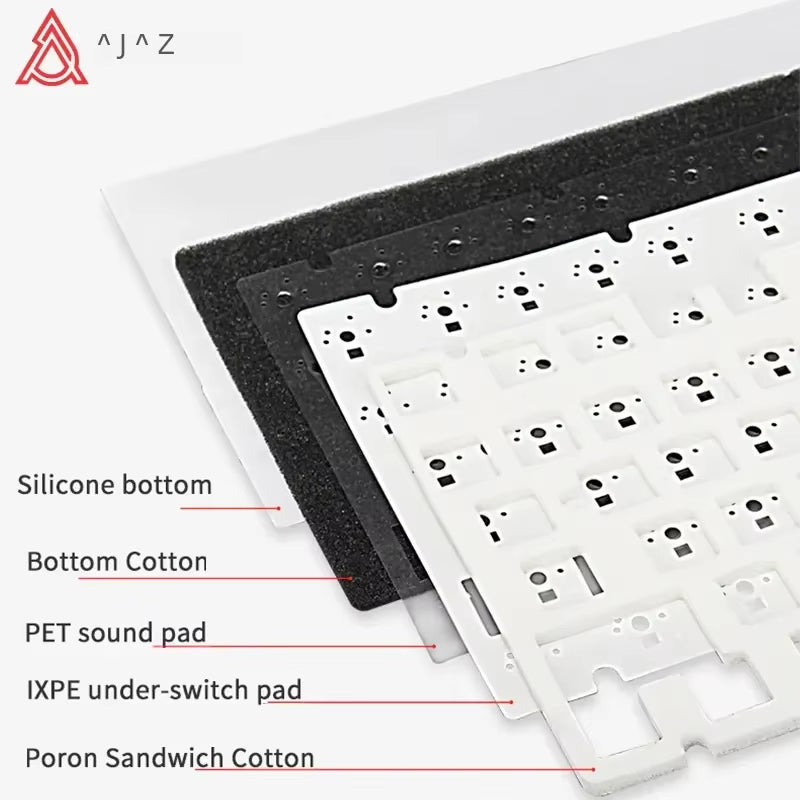 AK820 / Ak820Pro Gaming Mechanical Keyboard 75% 82 Keys Wired Single Mode/Bluetooth Wireless Gamer Keyboard for Laptop PC