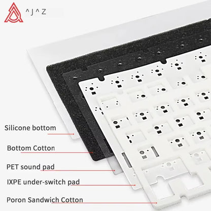 AK820 / Ak820Pro Gaming Mechanical Keyboard 75% 82 Keys Wired Single Mode/Bluetooth Wireless Gamer Keyboard for Laptop PC