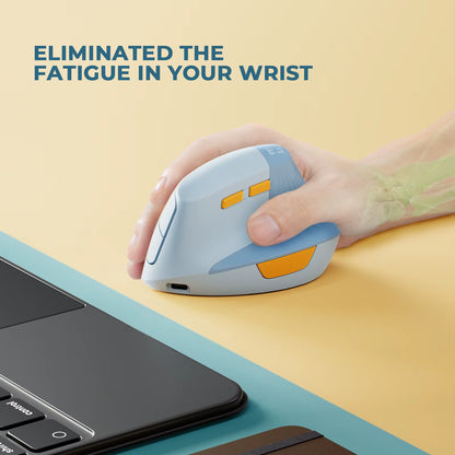 Vertical Wireless Mouse Type C Rechargeable Ergonomic USB & Type C Mice for Laptop Laptop PC Macbook Windows Android