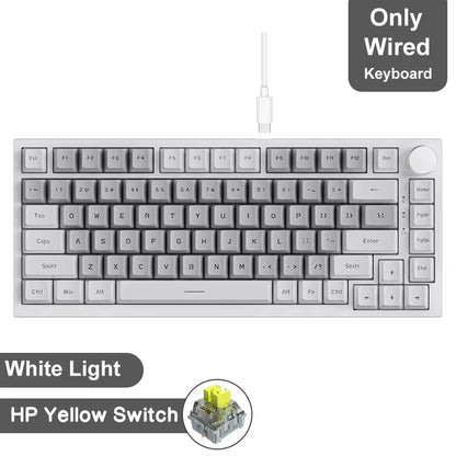 AK820 / Ak820Pro Gaming Mechanical Keyboard 75% 82 Keys Wired Single Mode/Bluetooth Wireless Gamer Keyboard for Laptop PC