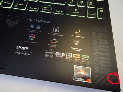 ASUS TUF Gaming A15 | 15.6" 144Hz | AMD Ryzen 7 7735HS | NVIDIA RTX 4060 (140W) | 16GB DDR5 | 1TB SSD