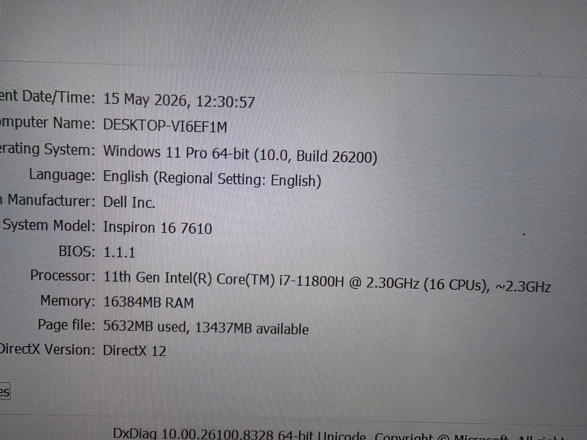 Dell Inspiron 16 Plus 7610 3K Laptop | i7-11800H | RTX 30 Serie | 16GB RAM | 512GB SSD